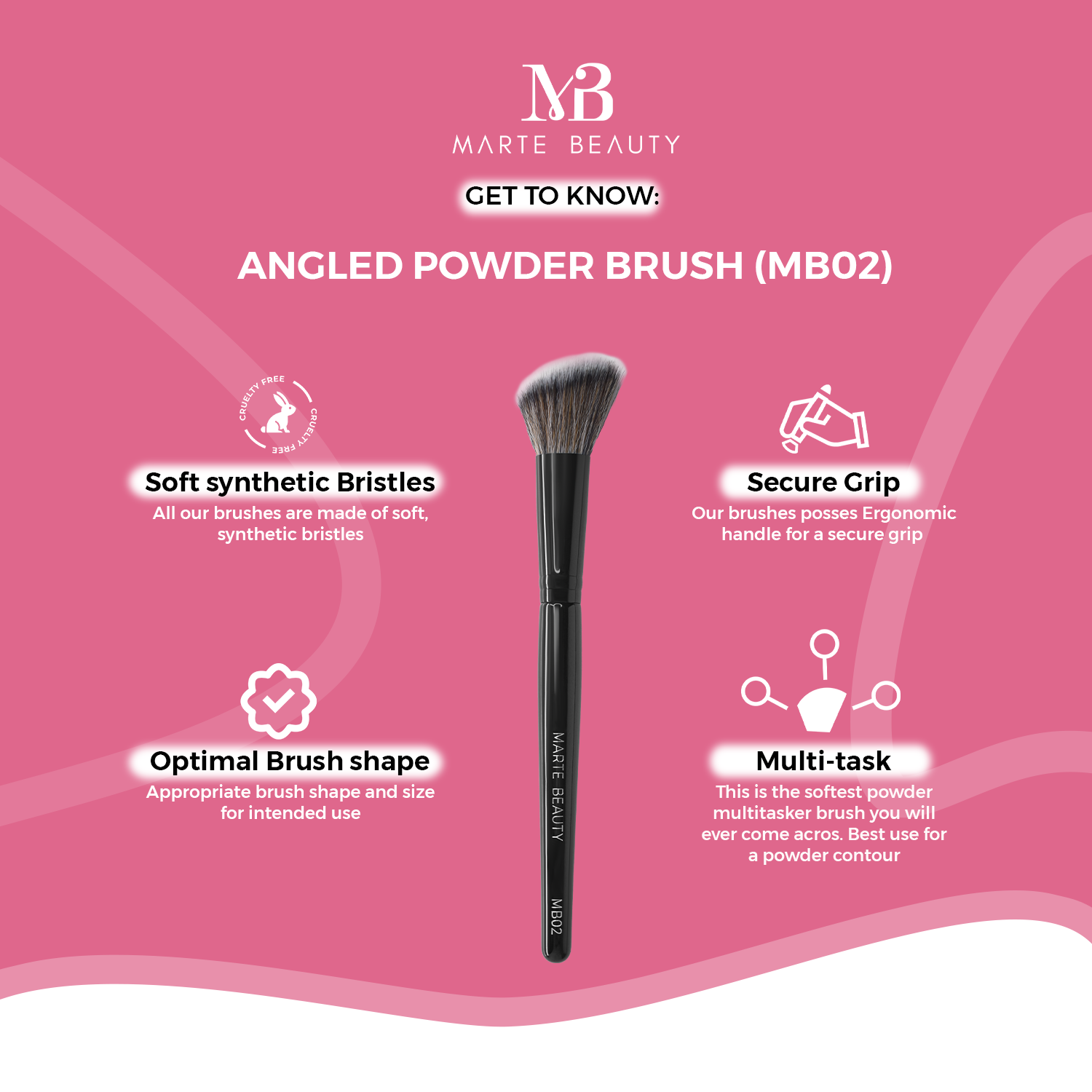 MB02- Angled Powder Brush