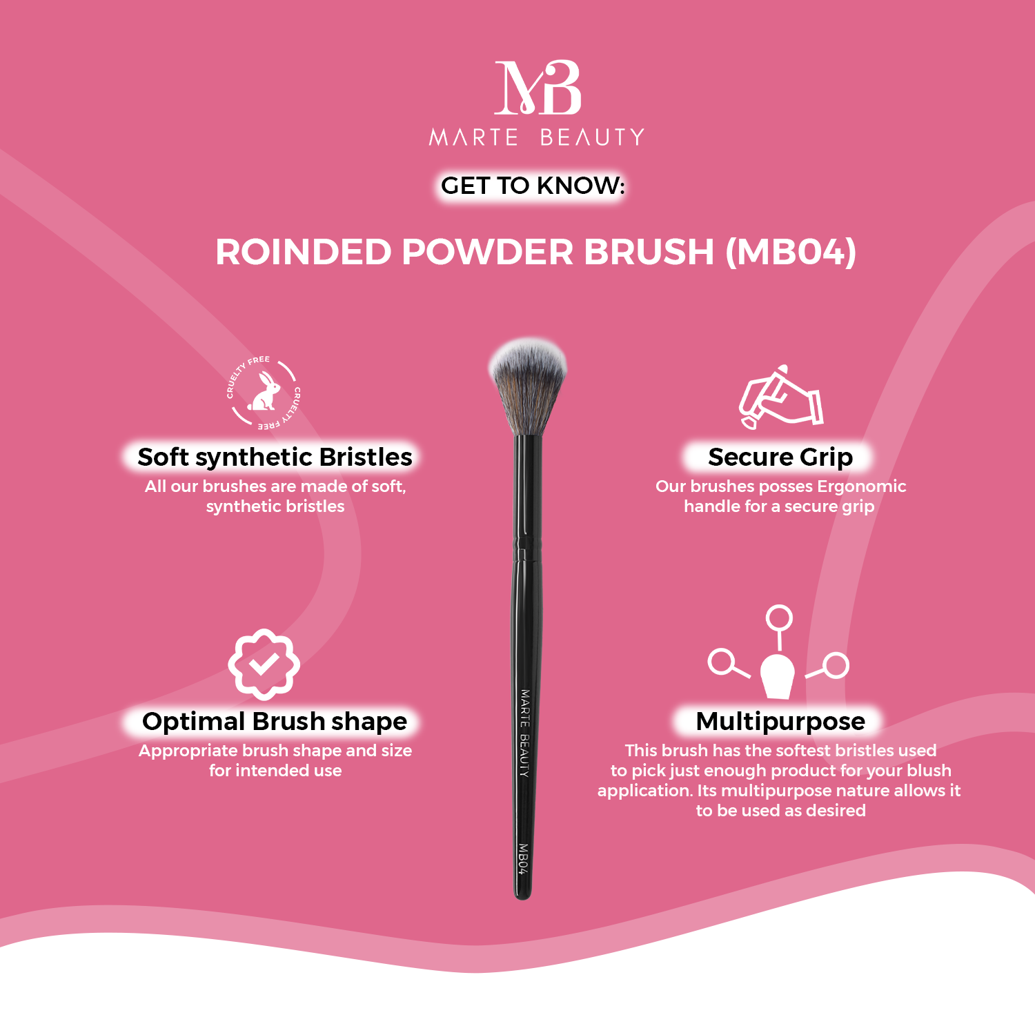 MB04- Rounded Powder Brush