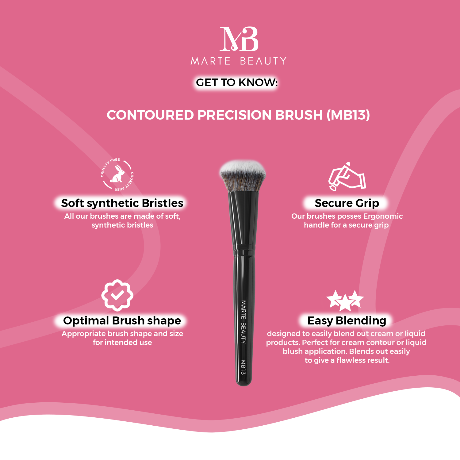MB13- Contoured Precision brush